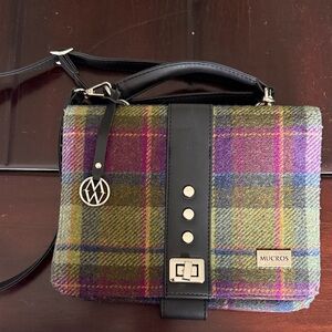Mucros Multicolor Plaid Crossbody Bag